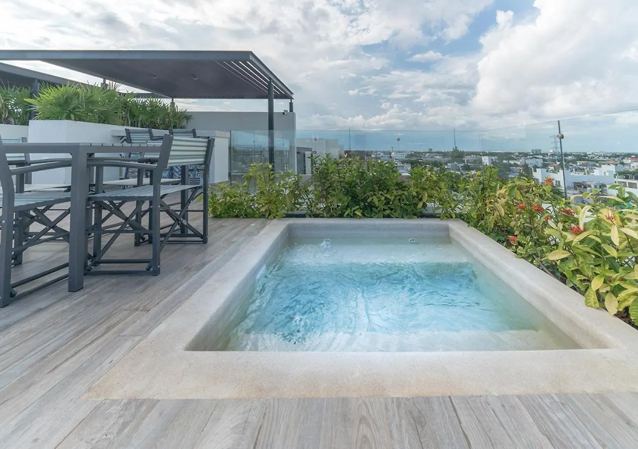 Apartment Condo Verde Oasis - Central 2 Bedroom With Pool, Gym, Private Terrace - At Veranto Condos Playa del Carmen