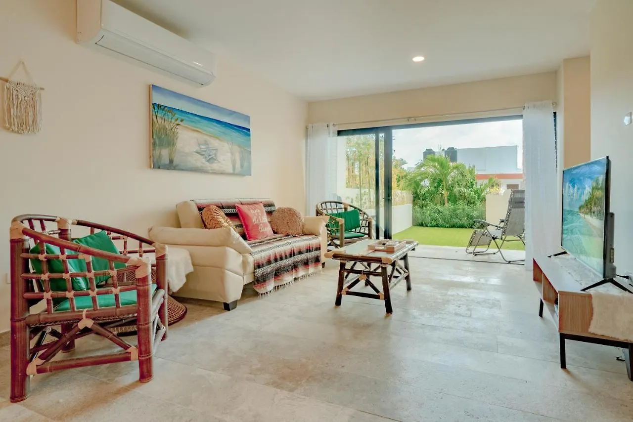 Apartment Condo Verde Oasis - Central 2 Bedroom With Pool, Gym, Private Terrace - At Veranto Condos Playa del Carmen