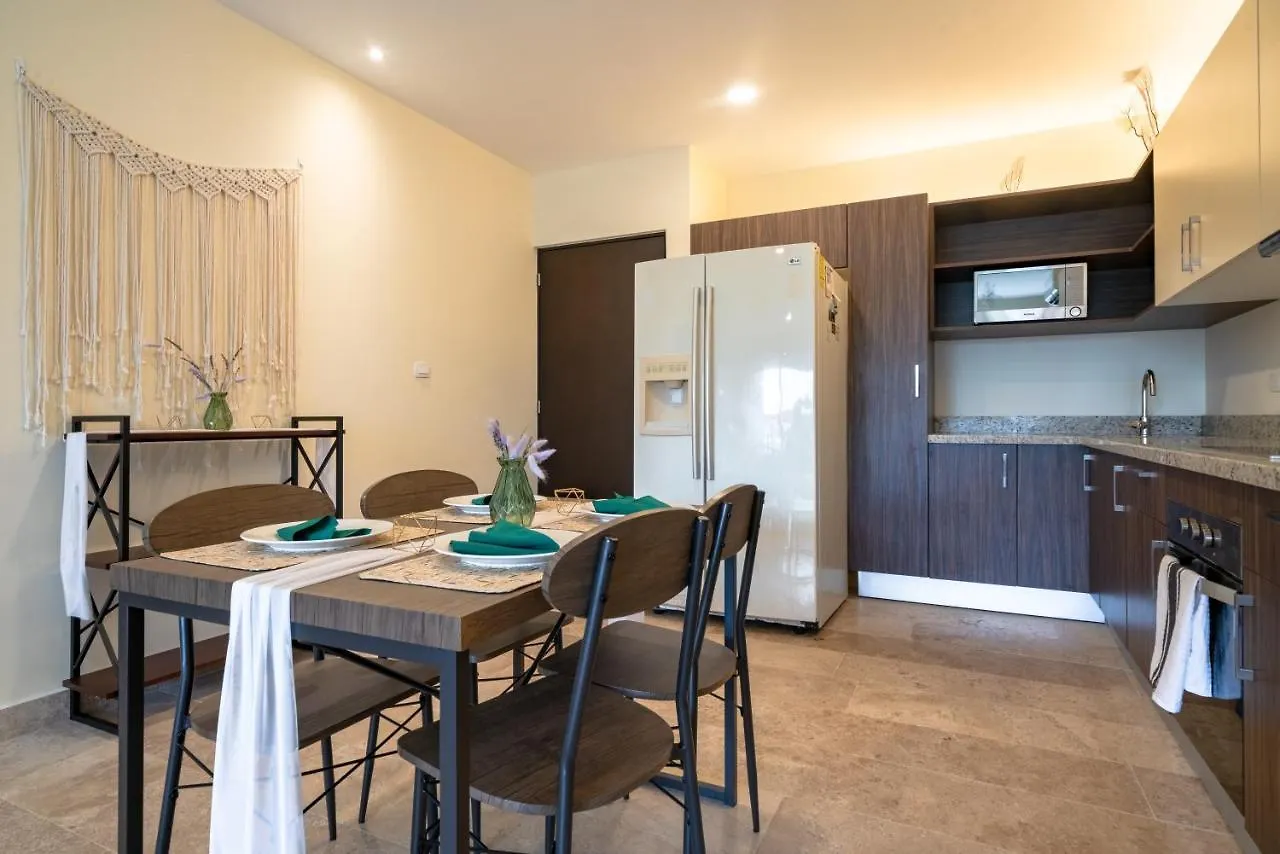 Apartment Condo Verde Oasis - Central 2 Bedroom With Pool, Gym, Private Terrace - At Veranto Condos Playa del Carmen Mexico